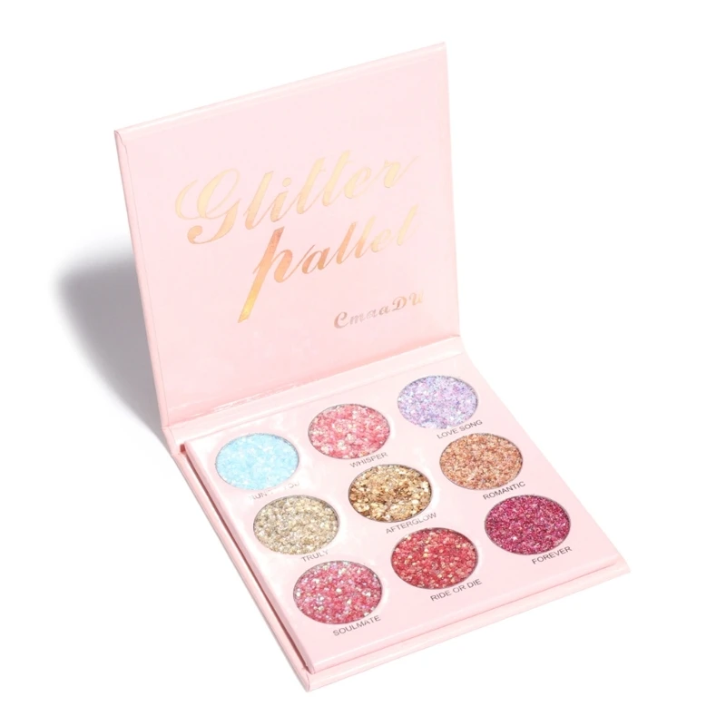 Q1QD Body Glitter Gel Mermaid-Scale Sequins Skin Sparkling Cream Eye Shadow Chunky Glitter Lip Nail Hair Glitter Decorates