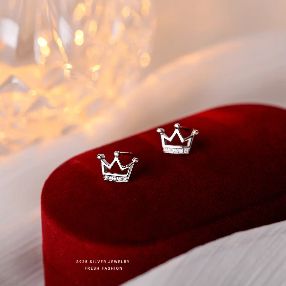 

Женские серьги в виде короны, простые Винтажные серьги из серебра 925 пробы в стиле бохо, эффектные ювелирные украшения, 2023
