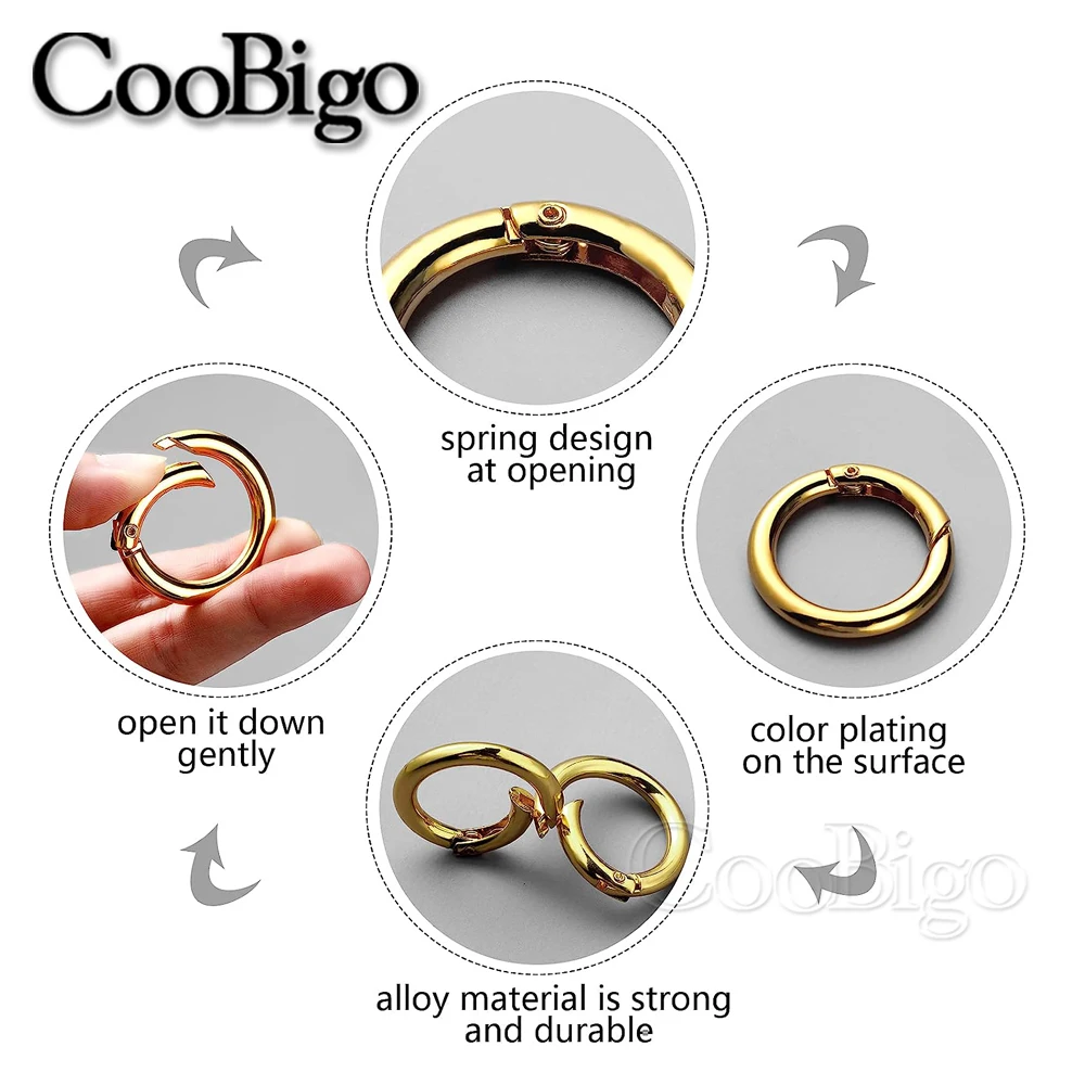5 Упаковок Металлические Пружинные Зажимы Для Ворот Пряжки Круглой Формы