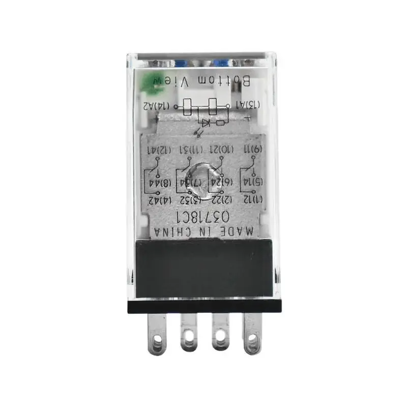 Реле общего назначения OMRON MY2IN MY4IN-GS-R, 4PDT, 6А, 24В DC220-240В AC, с фиксируемой кнопкой тестирования, механическим индикатором, светодиодом, вставляемое в гнездо (art.: 3920db42e9491) - 3920db42e9491