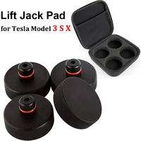 model3 auto rubber jack lift point pad adapter for tesla model 3sx 2022 2021 jack pads with case tool chassis car accessories