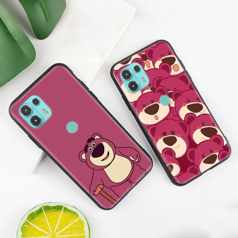 Клубничный медведь Lotso черный цвет для VIVO Y10 Y70S Y70T Y51A Y51S Y52S Y31S Y73 Y73S S7E Y21S Y33S Y15S Y15A Y76S