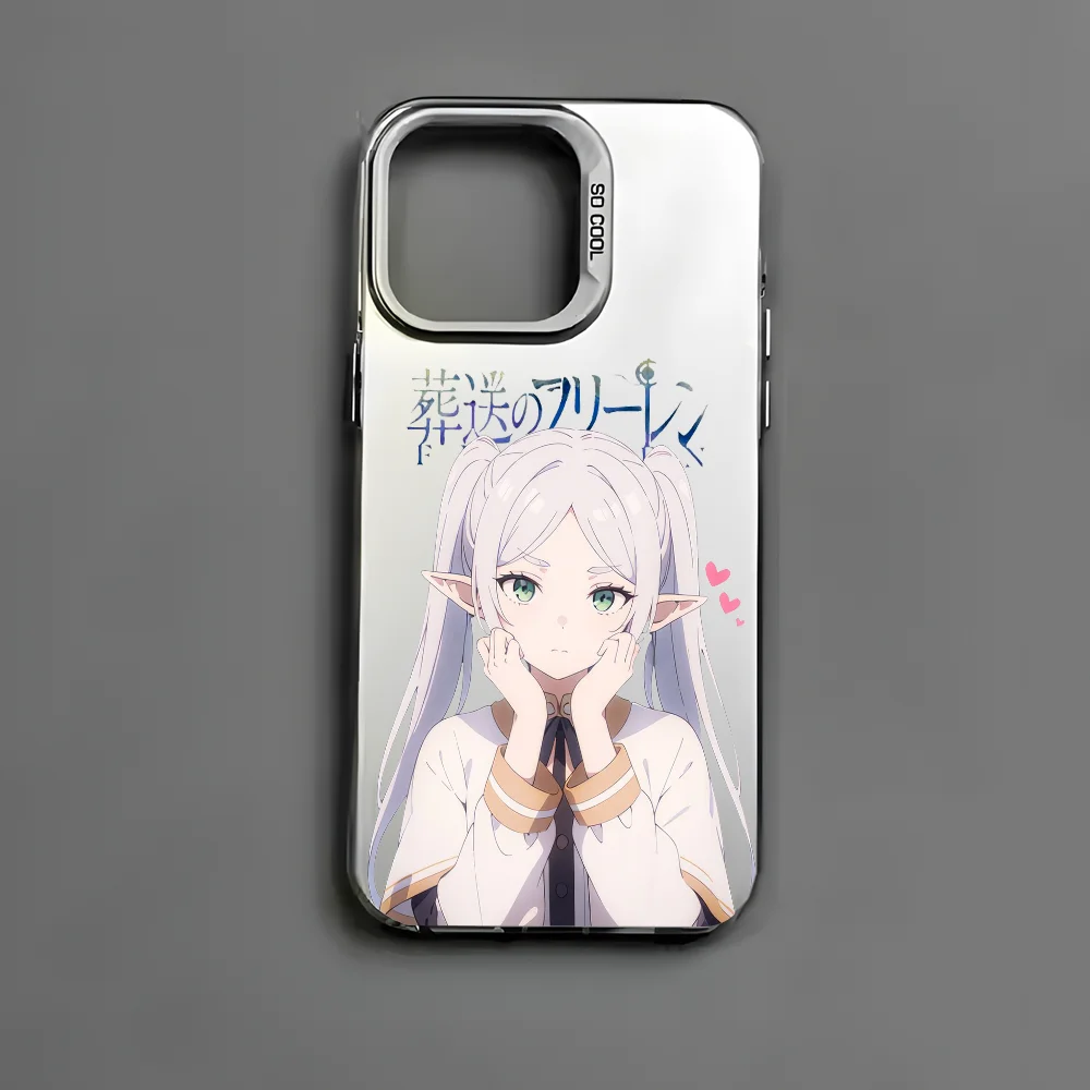 Чехол для телефона Cartoon S-SousouS F-Frieren IPhone 16 15 14 13 12 11 Pro Max черный матовый многоцветный