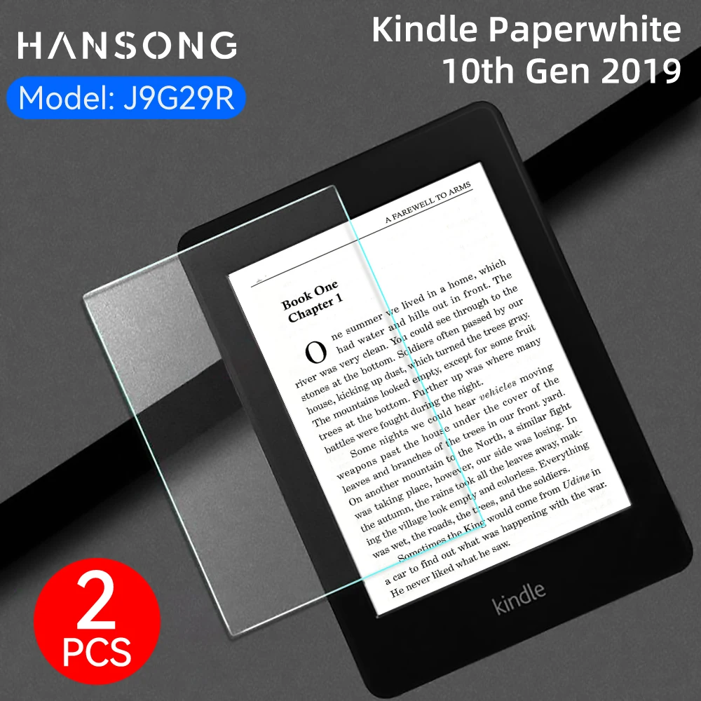 2Pcs Tempered Glass For Kindle 10th Generation 2019 For Kindle 6 inch 10th Generation Screen Protector J9G29R HD Cover Film