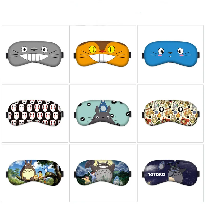 

Totoro Eye Patch Anime faceless man Sleep Blindfold Printing Masks Cosplay Casual Cute Eyes Mask for Man Eyepatch Cartoon Kinsen