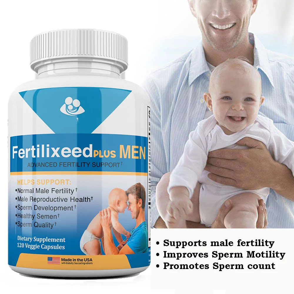 

Fertilixeed Men Supports Male Fertility And Reproductive Health Improves Sperm Motility Sperm Count And Concentration 120 Caps