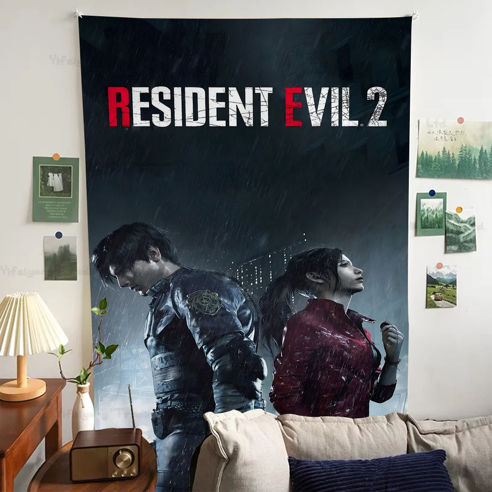 Большой настенный гобелен с принтом R-Resident-E-Evil подвесной Таро хиппи настенные