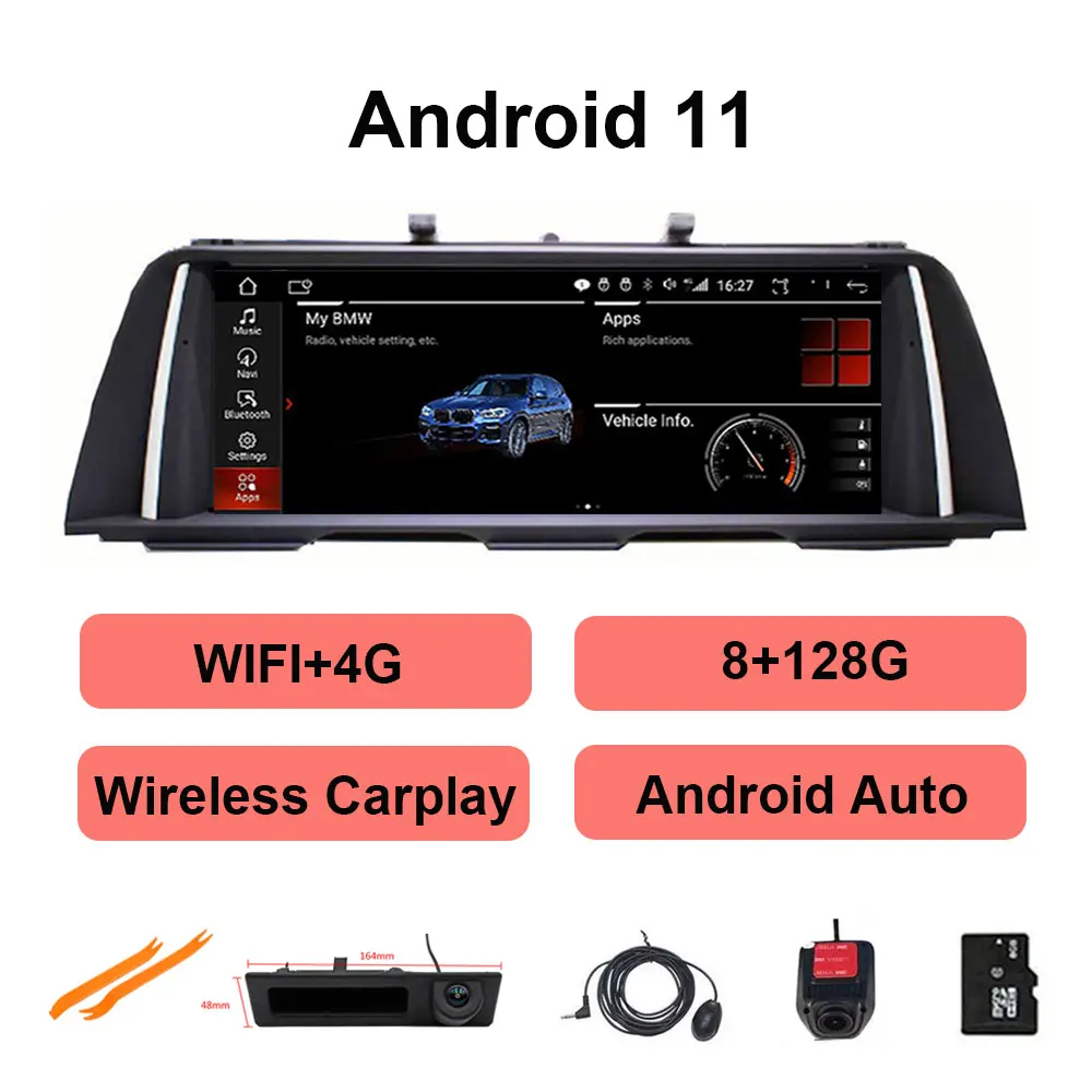 Автомобильный радиоприемник 10 25 'ɴG Lte Android 11 0 стерео Мультимедийный