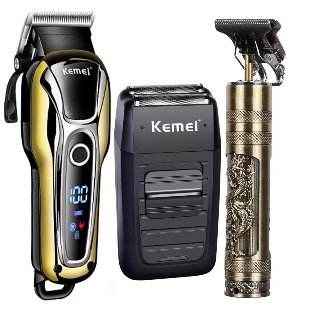 

NEW2023 in WaterProof Professional Shaver for Men for Men Mower Beard Trimmer Barber Shaving Machine T9 Hair Clipper sonic hom