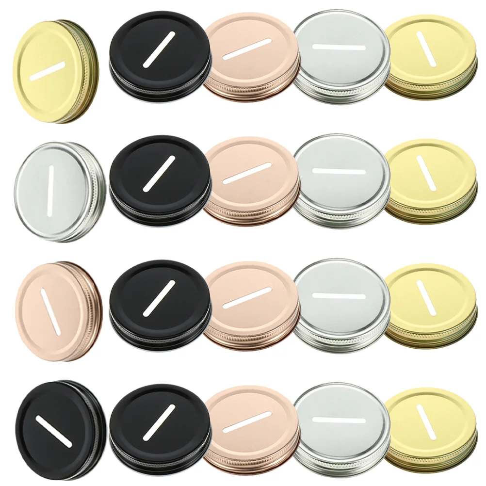 20 шт. крышка для копилки Mason уплотнительные крышки банки замены слот пробуждения