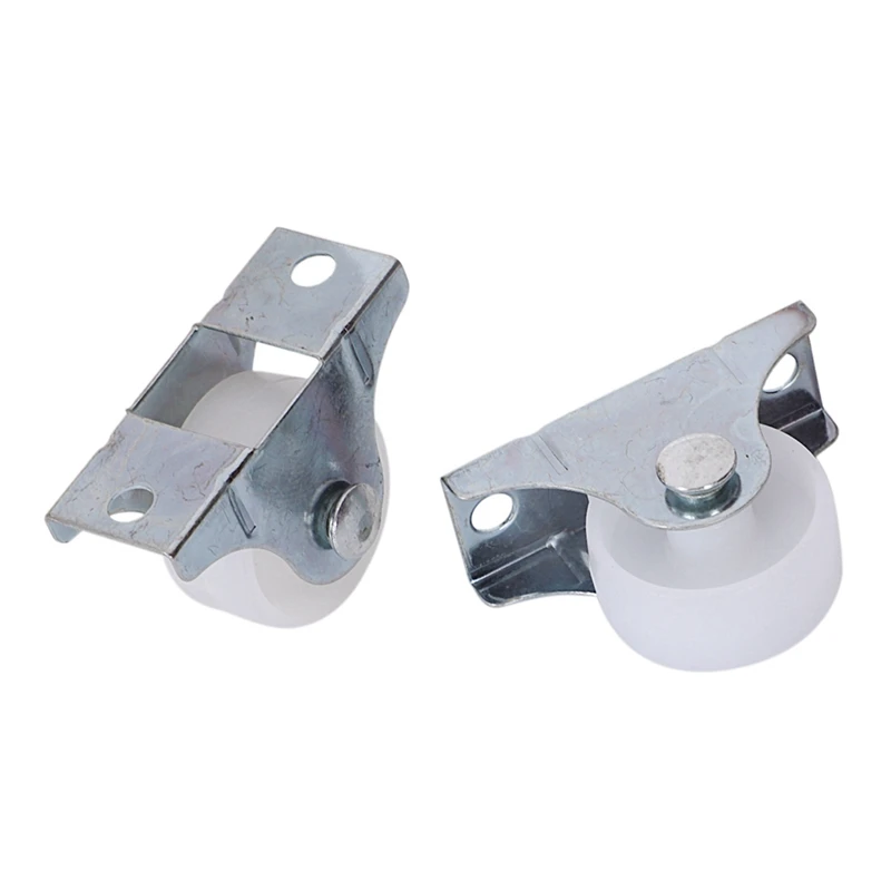 

24 Pcs White Plastic 25Mm Diameter Furniture Replacement Caster Wheel