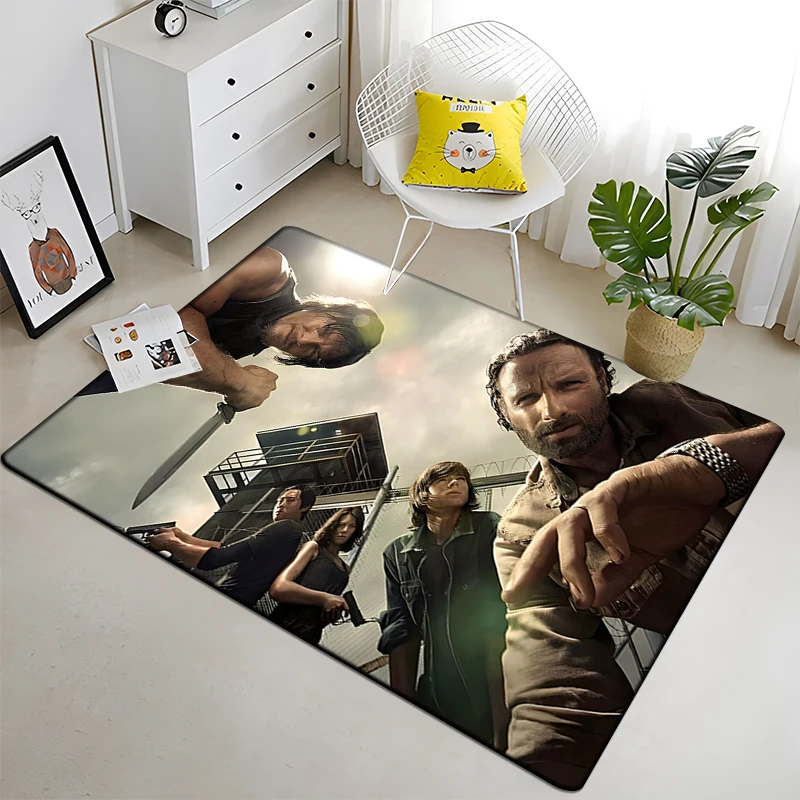 The Walking Dead Carpet Living Room Home Decor Sofa Table Rug Anti Slip Floor Mat Halloween Decor  floor mat Picnic mat yoga mat