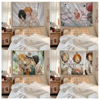 anime the promised neverland colorful tapestry wall hanging hippie wall hanging bohemian wall tapestries mandala decor blanket