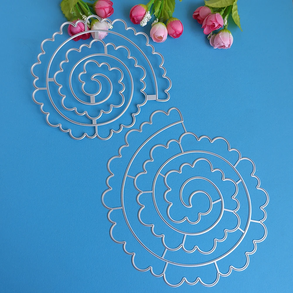 

2022 Изящные Вырубные штампы в виде спиральных цветов для английских букв, альбомов для скрапбукинга, рельефов, мастерских штампов, пазлов для фотоальбома