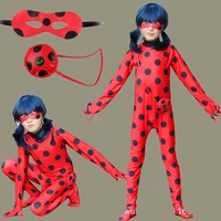 easter marinette cosplay jumpsuit cat noir children spandex costumes for kids suits bug earrings christmas fancy girls costumes