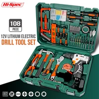 hi spec drill screwdriver brushless cordless drill lithium battery drilling machine hand and electric drill complete kit tools