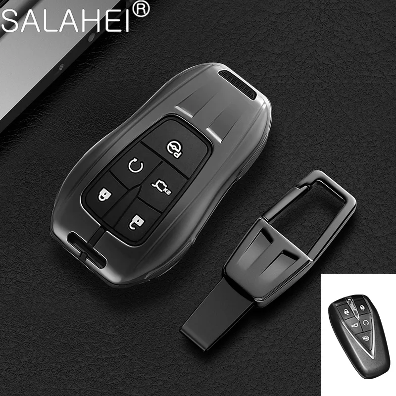 

New Sports Car Shape Key Case Full Cover Remote Keychain Shell For Changan CS35Plus CS55Plus CS75Plus 2019 2020 Auto Accessories