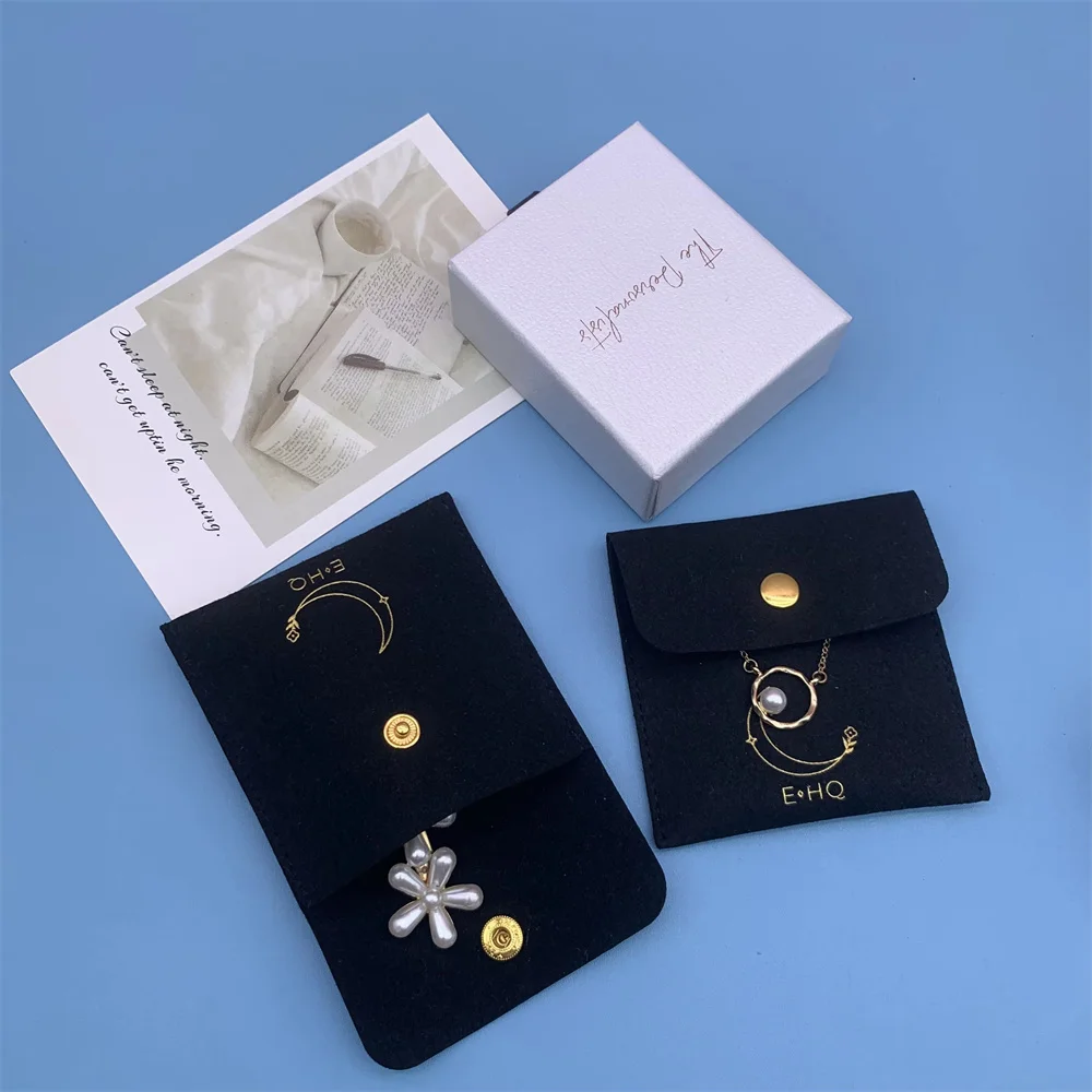 Изготовленная на заказ замшевая сумка для упаковки ювелирных изделий из