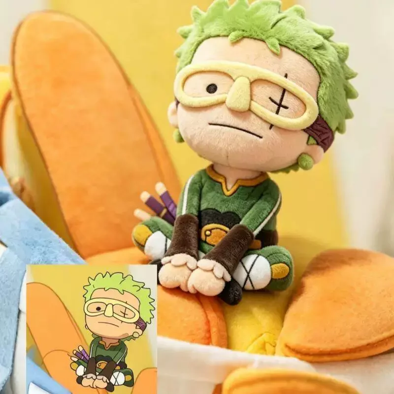 Фото Новинка: Плюшевая кукла Луффи и Зоро (One Piece), 10 см, милая мягкая игрушка, два дизайна, аниме-атрибутика, декор для дома, коллекционный подарок №4