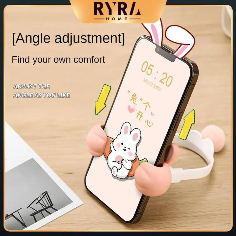 

Tprabs Material Mobile Phone Holder Warm And Glossy Feel Bracket Meet A Variety Of Drama Chasing Postures Prevent Slipping Micro