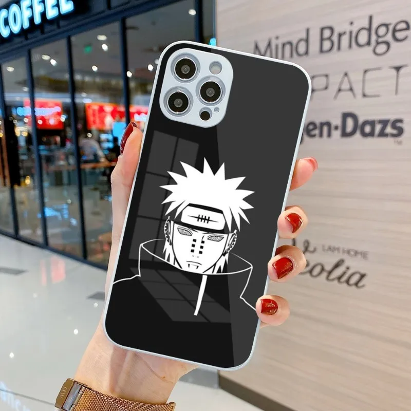 Чехол Akatsuki N-aruto Шаринган для IPhone 14 13 12 11 Pro Max X XR XS 8 7 Plus цветной чехол из жидкого