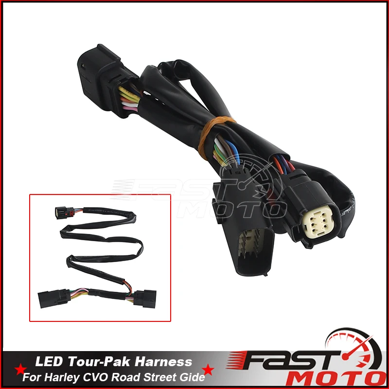 

Адаптер быстрого отключения Tour-Pak, жгут проводов Tour Paks, вилка провода кабеля для Harley CVO Road Glide FLTRXSE 2023, Street Gide 2023-2024