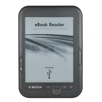 6 Inch 16GB Ebook Reader E-Ink Capacitive E Book Light Eink Screen E-Book E-Ink E-Reader MP3 with Case, WMA PDF HTML