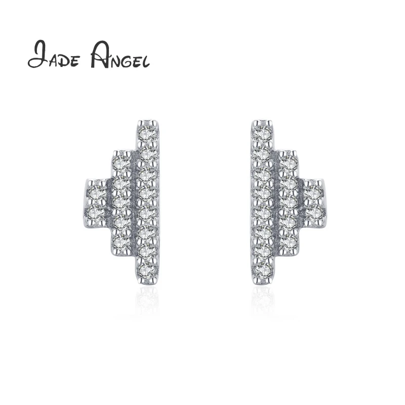 

Женские серьги-гвоздики из серебра 925 пробы, с цирконом