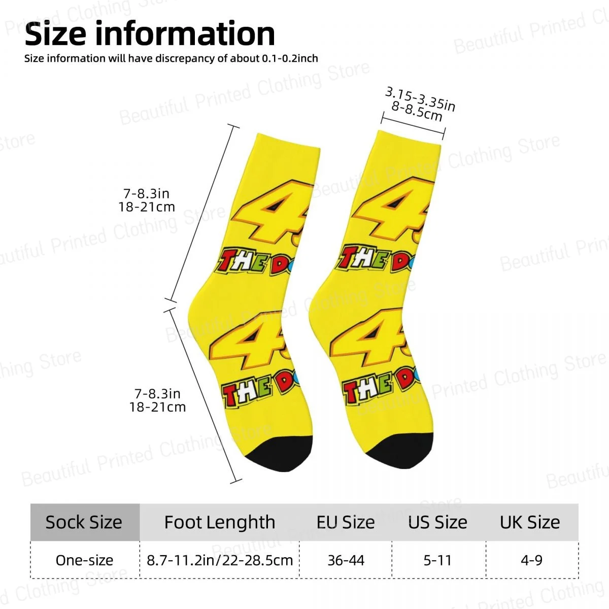 Rossi-Race The Doctor Мотоцикл Мужчины Женщины Happy Носки Открытый Новинка Four Seasons Чулки