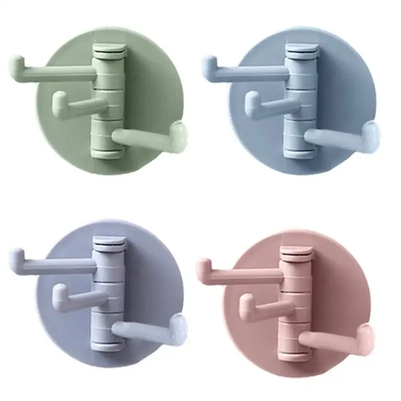 

Punch-free Kitchen Hooks Creative Towel Holder Clothes Bags Rack Self Adhesive Wall Hook Multi-purpose For Kitchen Bathroom