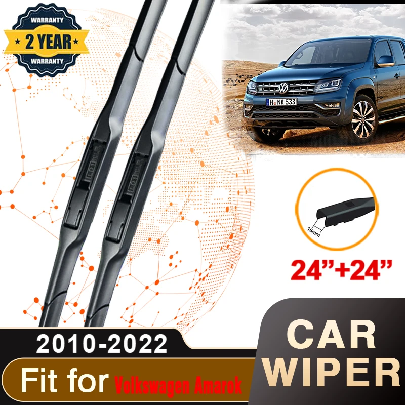 

For Volkswagen VW Amarok 2010~2022 Car Front Windscreen Premium Beam Blade Wiper Auto Windscreen Wipers Accessories 2010 2012