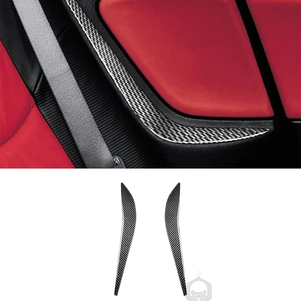 

Rear Seats Decoration Cover Trim Sticker for Mazda RX8 2004 2005 2006 2007 2008 Car Interior Accessories Carbon Fiber