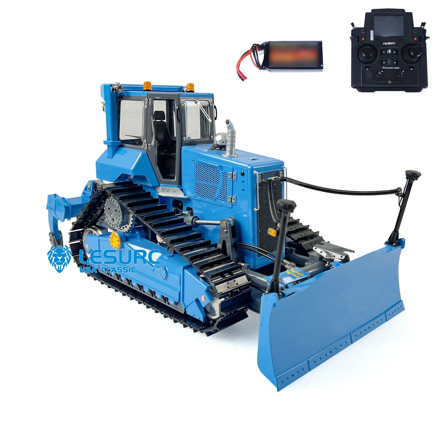 1/14 LESU Aoue Dt60 гусеничный демпфер с радиоуправлением RTR RC гидравлический бульдозер