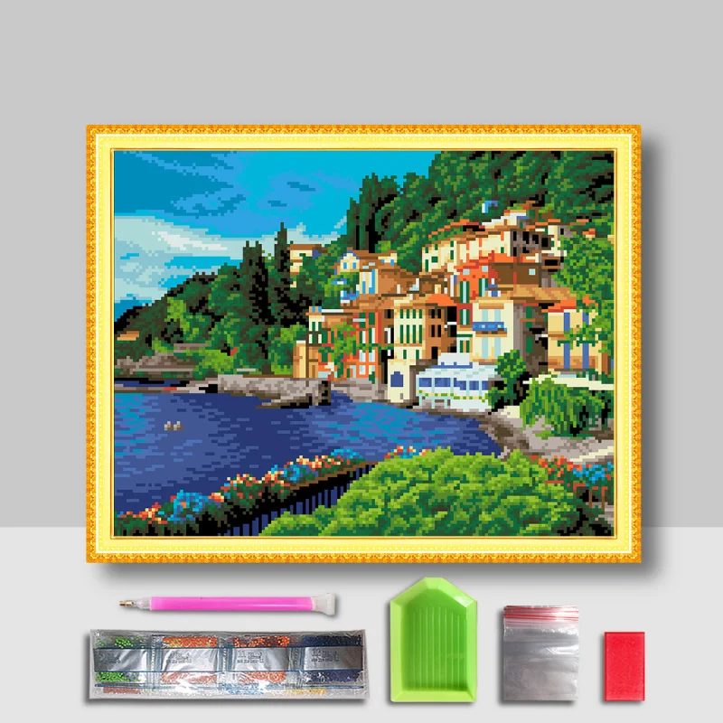 【z7025】Оптовая продажа с фабрики DIY Алмазная картина 5 Круглый алмаз