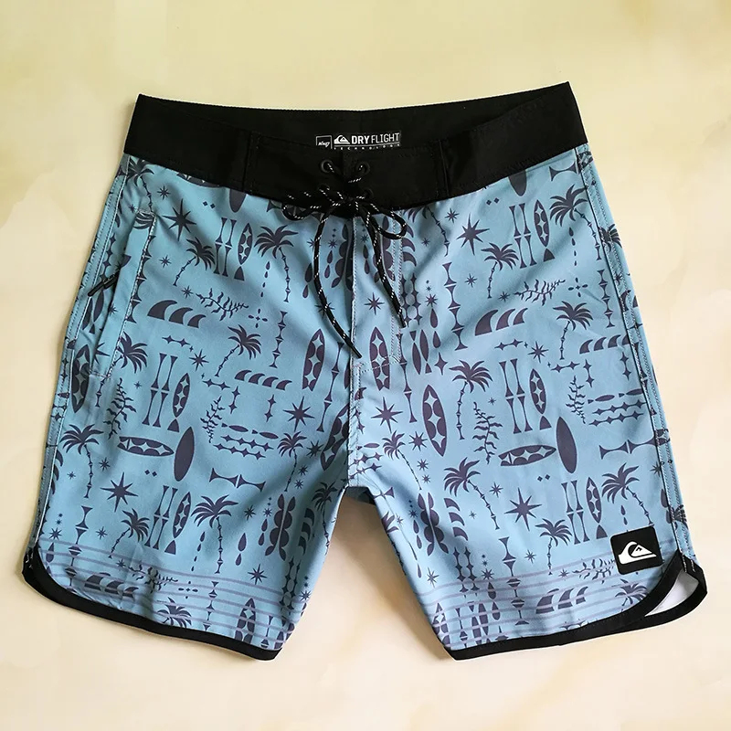 

2023 Men’s BoardShorts Brand Waterproof Bermuda Board Short 4-Way Elastic Quick-Dry Beach Surf Pant de bain homme Swimming Trunk