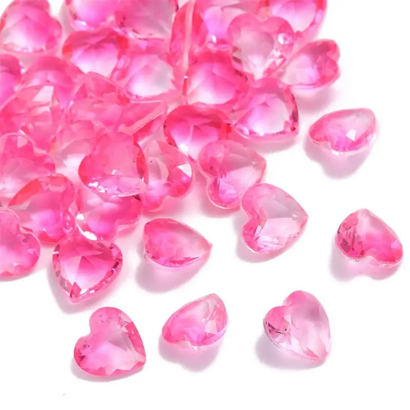 

5pcs Love Heart Nail Charms Decorations 3D Crystals Clear Rhinestone Parts Personalized Decoration Kawaii Nail Supplies Nail Art