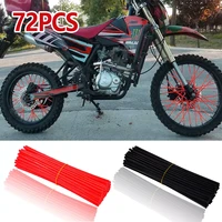 72pcs motorcycle spoke covers universal trim wrap cover decoration wheel rim covers motocross dirt bike decoration