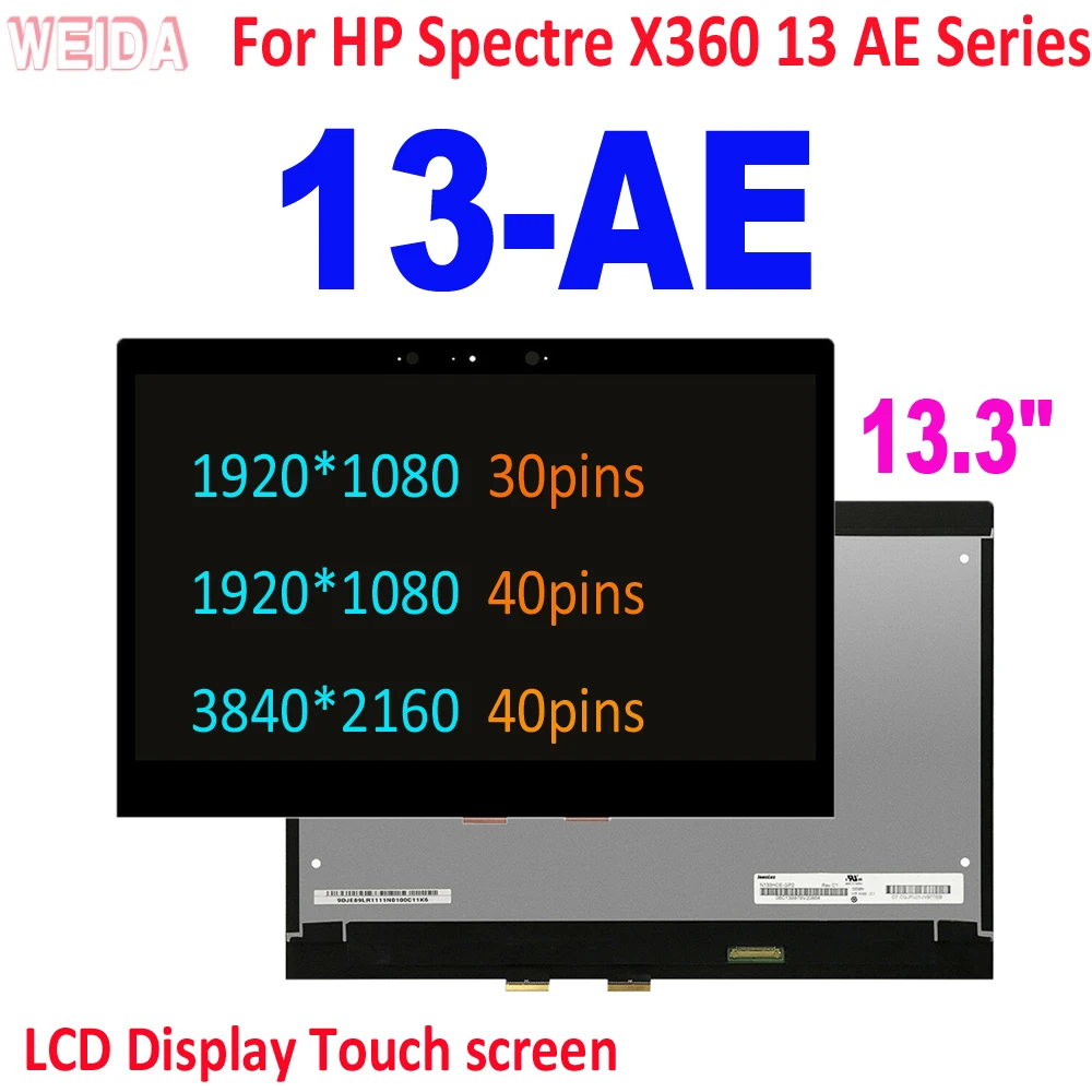 - 13, 3   HP Spectre X360 13-AE Series, -  HP 13-AE LCD 13 AE 13-AE011DX