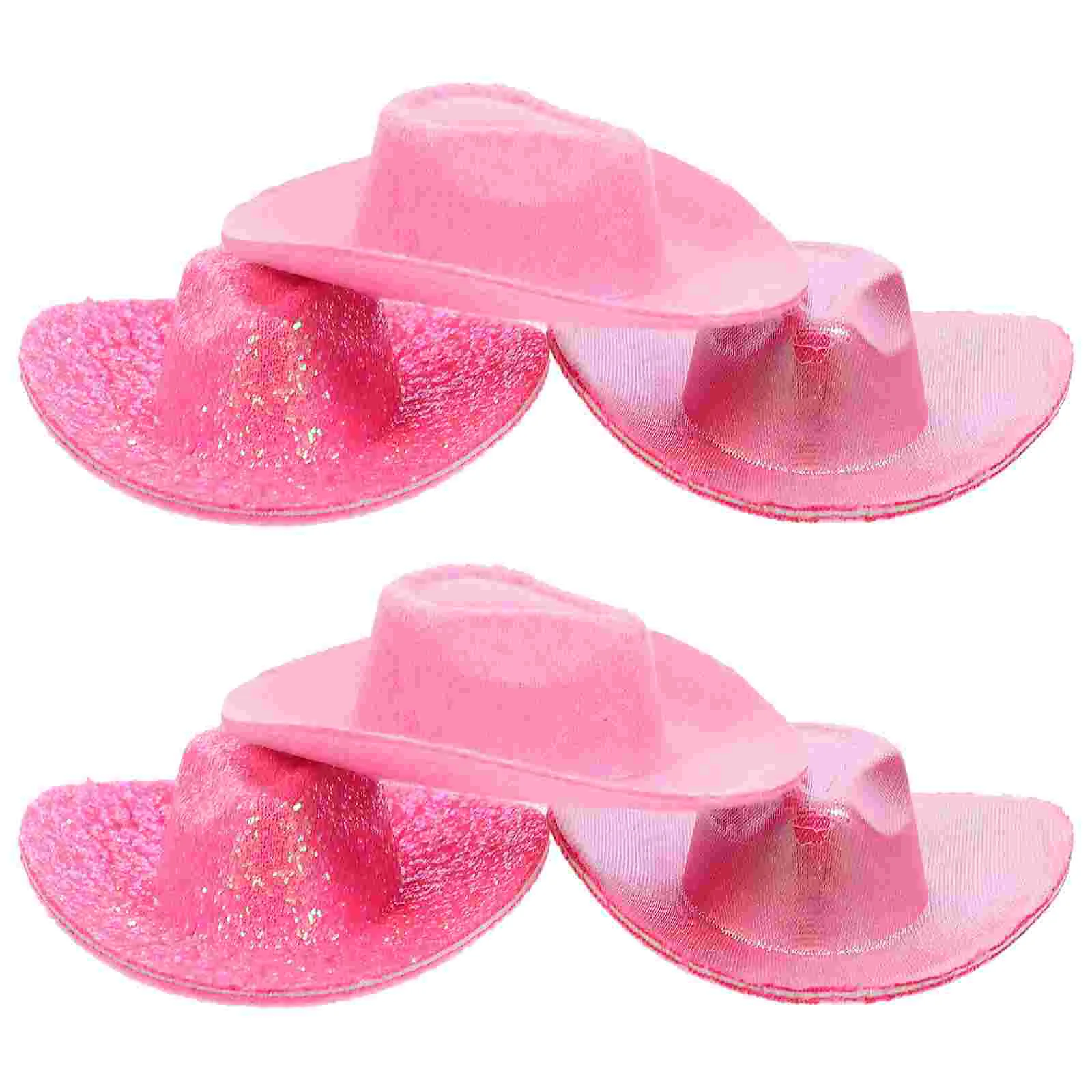

6 Pcs Boys Hat Mini Cowgirl Hats Drinks Replaceable Miniature Party Small Crafts
