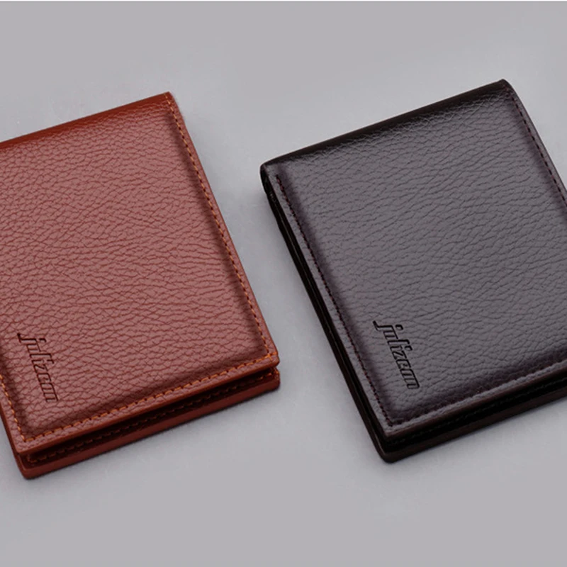 

Мужские трендовые короткие стильные кошельки, держатель для кредитных карт, мужской кросс-кошелек, бумажники на молнии с монетницей, новинк...