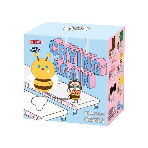 POP MART CRYBABY Crying Again Плюшевая коробка для бейджей