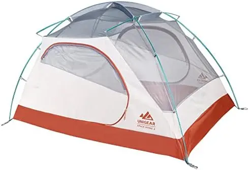 

Dome 2 Person Tent- Spacious 2 Door/Vestibules Waterproof Tents for Camping Backpacking Hiking Fishing Travel - Ventilated