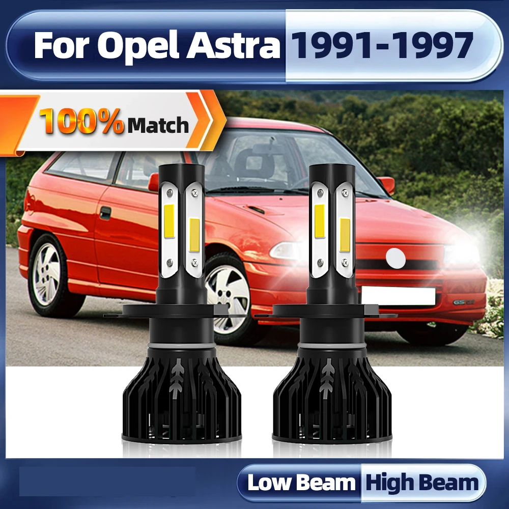 

Светодиодные фары Canbus H4, 1991 лм, светодиодные лампы головного света ближнего света для автомобилей Opel Astra 1992, 1993, 1994, 1995, 1996, 1997