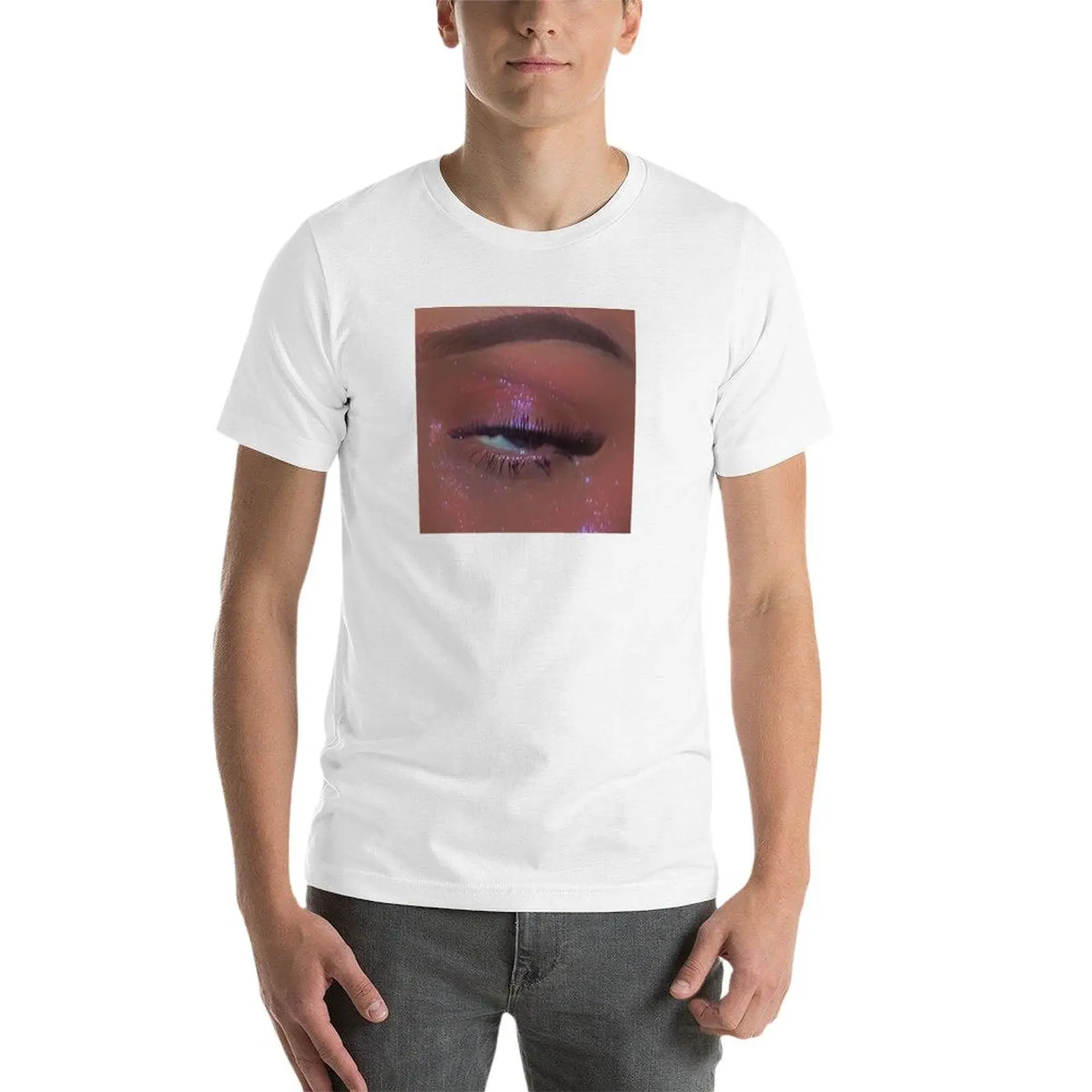 Фото Футболка Eye See U для мужчин, высококачественная, из 100% хлопка, люксовый бренд №3