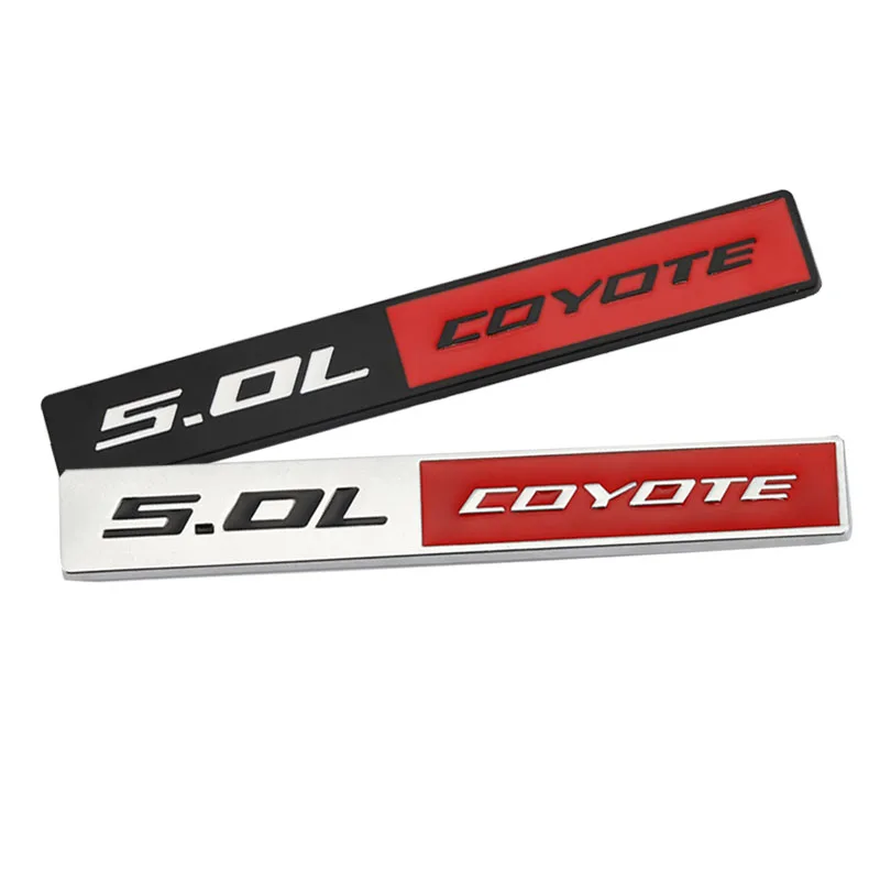 

3D Car Sticker 5.0L Coyote Logo Trim Front Hood Grille Emblem Badge Rear Trunk Car Decals for Ford Mustang Jeep Chevrolet Ford