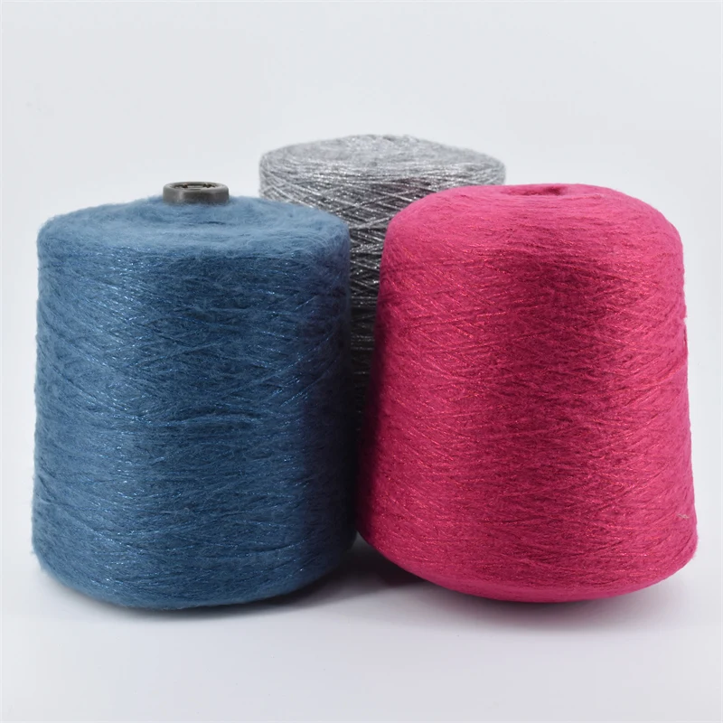 Мохеровая шерстяная пряжа зимний шарф шаль свитер альпака вязаная вручную