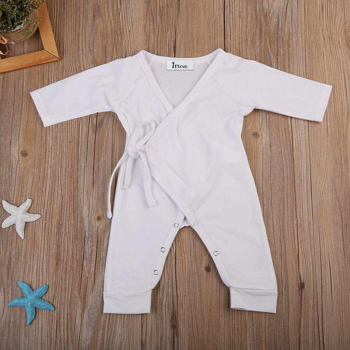 0-24M Baby Girl Clothes Boy Solid Color Back Wing Little Angel Romper Newborn Jumpsuit Infant Playsuit