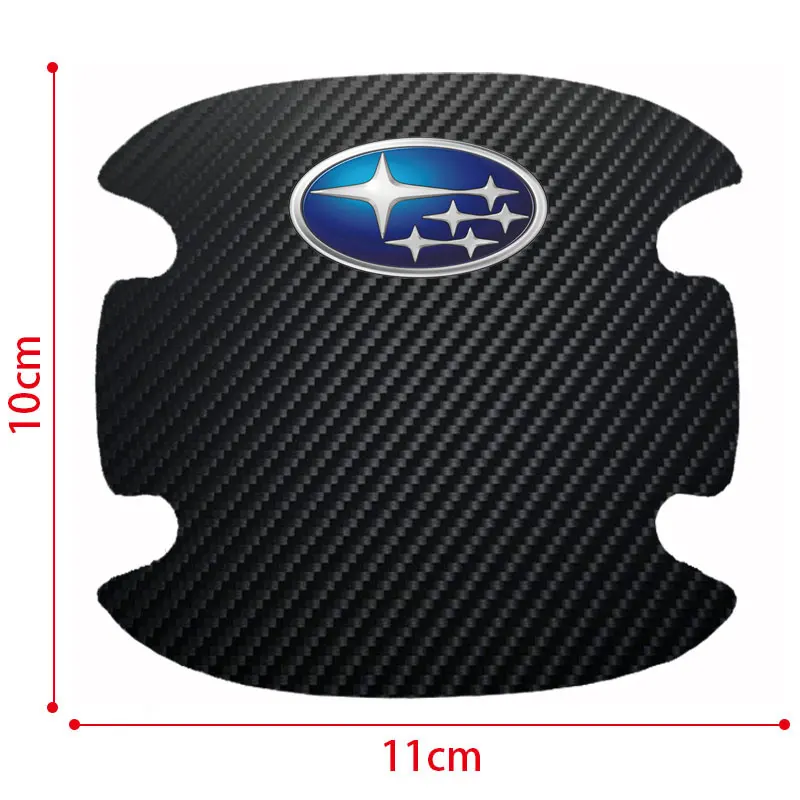 4 шт. защитные наклейки на дверную ручку автомобиля из углеродного волокна |