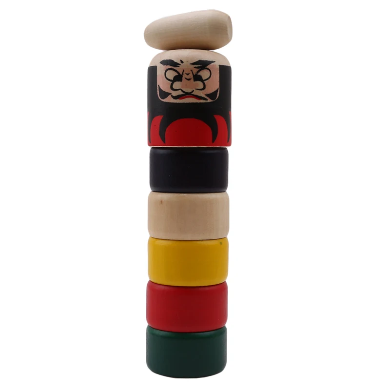 Фото Детские кубики для раннего детства, деревянные игрушки Daruma Otoshi, японская игра народного творчества, лучший подарок на день рождения и Рожде... №4