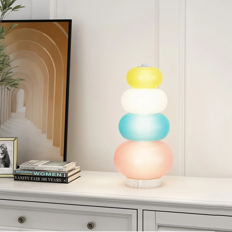 Креативная светодиодная настольная лампа Candy String Rainbow детская комната для